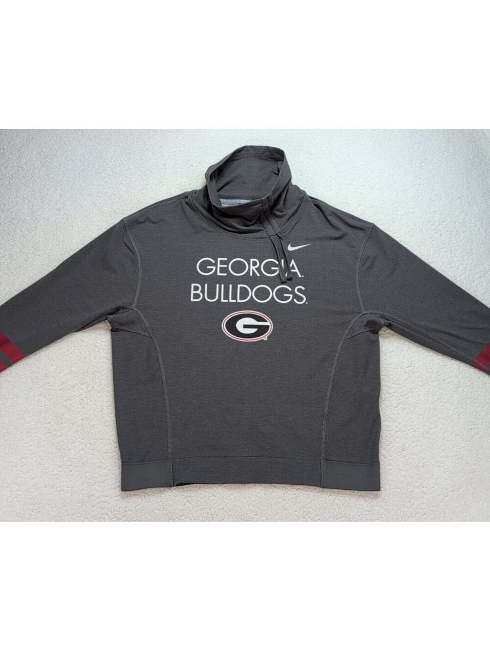 Nike Georgia Bulldogs Dri-FIT Cowl Neck Pullover Shirt Women's M 33173X-GG3